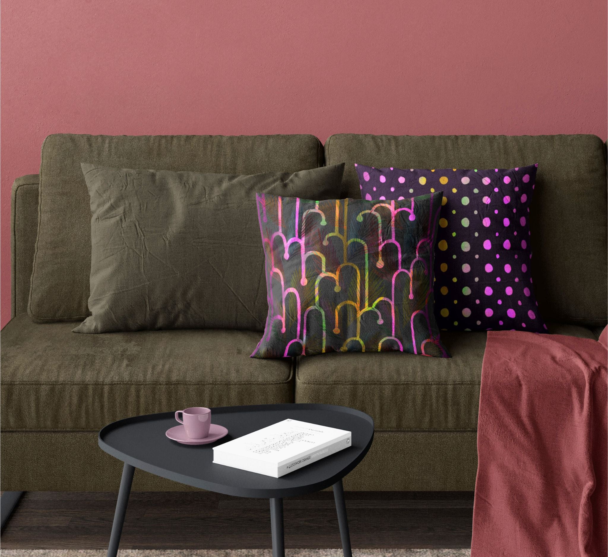 Kissen "Everpink Arcs"