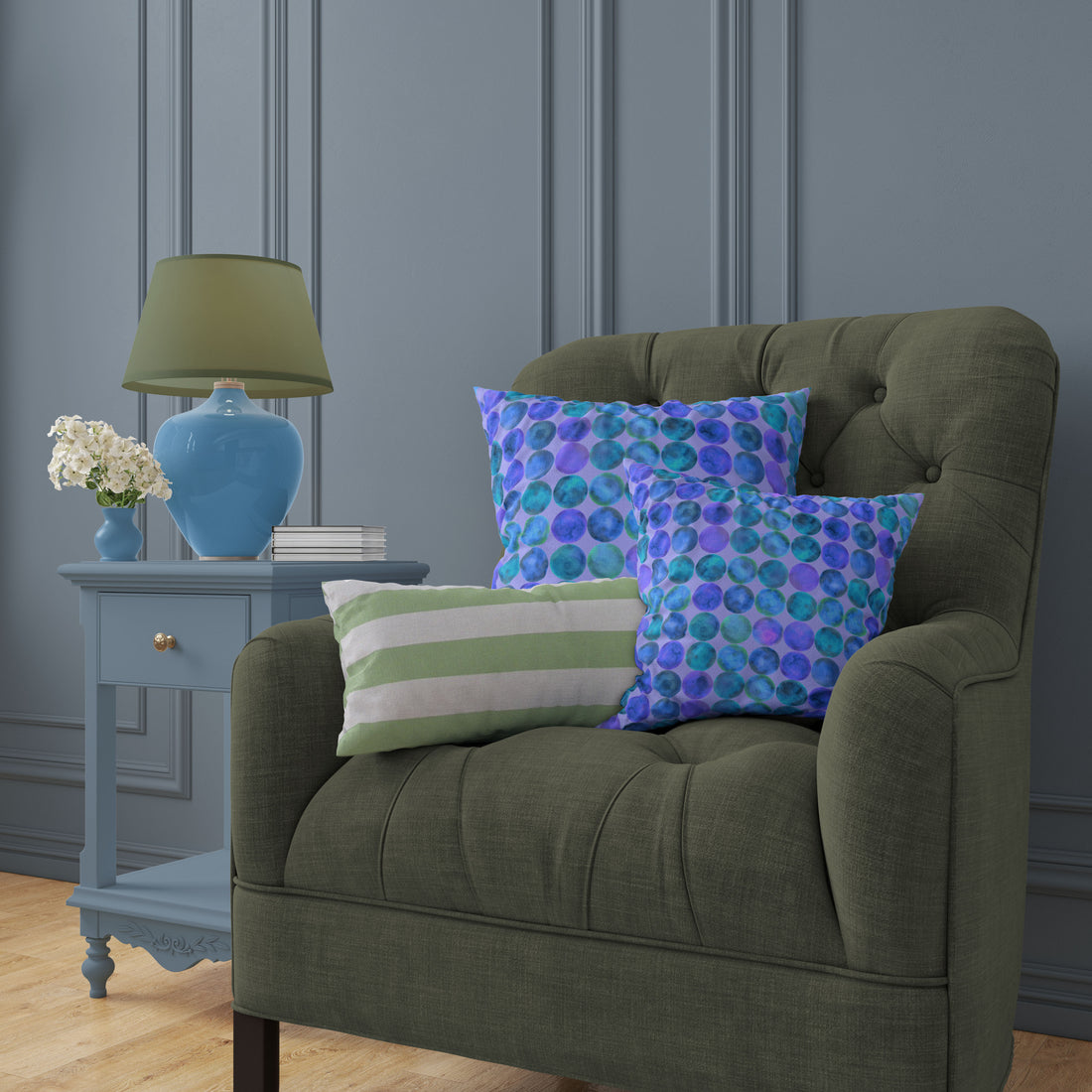 Kissen &quot;Everindigo Shell&quot;