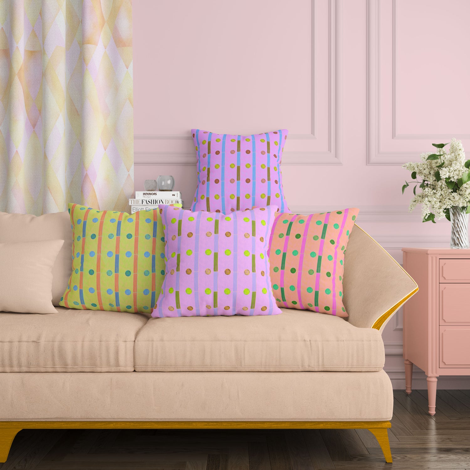 Kissen &quot;Evercoral Curve&quot;